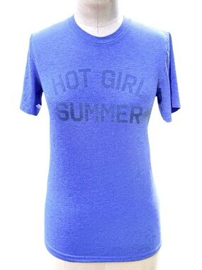 EUC Blue 'Hot Girl Summer' Graphic Tee. Size XS